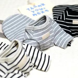 데일리 스트라이프 티셔츠 국산 자체제작 강아지옷 루나몽 애견 반려견 의류 후리스