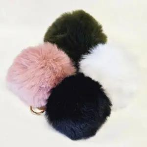 가방키링 폼폼이 밍크퍼 키홀더 백참 열쇠고리 키링 (WFK92NC)