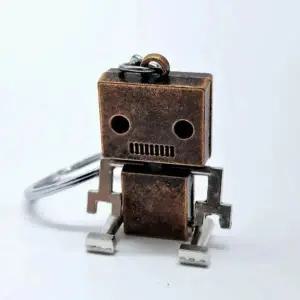 로봇 인형 가방 키링 브론즈 열쇠고리 WFGLDFZ