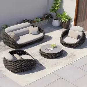 호텔 리조트 펜션 라탄소파 야외소파 수영장 테이블 조식 쟁반 쇼파세트