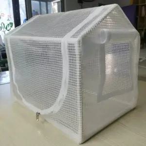 고양이 비닐하우스 길냥이 개집 pvc 급식소 실외 방수