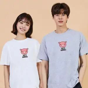 키밍 맨투맨 후드티 돼지띠 오버핏티셔츠 여름반팔 WAE06F1