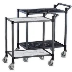 고품질 프리미엄 무소음바퀴 우드카트(논슬립) 대/빈티지 2단 우드 (WFK9WBT)