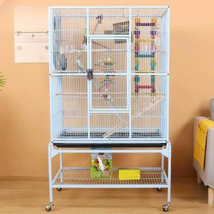 새장 앵무새 펜스 앵무새집 바퀴 회색앵무 조류 이동장