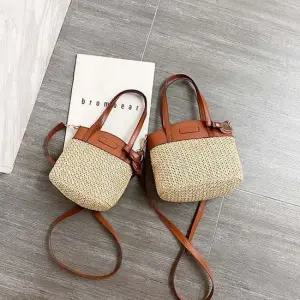 여성 라탄 토트 숄더백 겸용 투웨이 가방 스몰 사이즈 여자가방 데일리백 도트백 투웨이백 여름가방