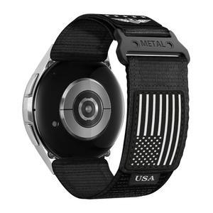 갤럭시 워치 7 6 5 4 FE 밴드 44mm 40mm /워치 클래식 47mm 43mm 42mm 46mm /5 프로 45mm /3 41mm /액티브 2 남성용 패브릭 나일론 스트랩, Garmin Vivoactive 3 /Venu