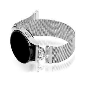 갤럭시 워치 7 /FE /5 /6 /4 40mm 44mm /갤럭시 5 프로 45mm 4 클래식 42mm 46mm 43mm 47mm /액티브2 밴드, 다이아몬드 메시 스트랩이 있는 20mm D자형