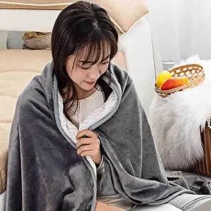 극세사 망토 담요 사무실 겨울 입는 차박 무릎담요 WFIKT98