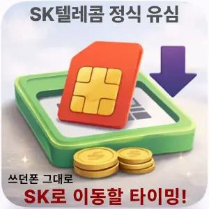 SK유심 통신사 USIM 번호이동 선택약정 오늘출발 비대면