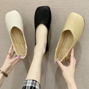 [하프클럽/]여성용 발편한 플랫구두 기본 캐주얼 단화