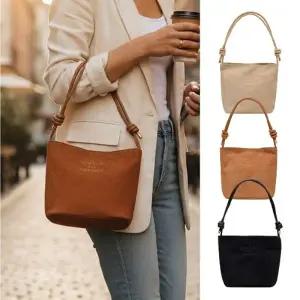 [이거찜] 부드러운 두웨이 스웨이드 데일리 숄더 크로스 여성백겨울가방 캔버스백 숄더백 직장인 캐쥬