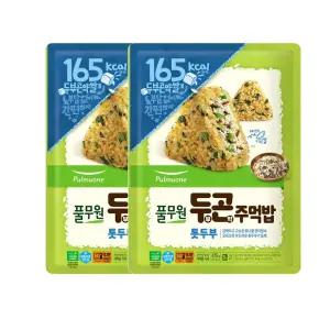 풀무원 두부곤약주먹밥 톳두부 5개입 475g 2개 즉석밥 간편한끼 전자레인지식사