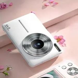 빈티지디카 감성카메라 빈티지 디지털 카메라 vlog 블랙 4400w 자동초점 메모리카드없음