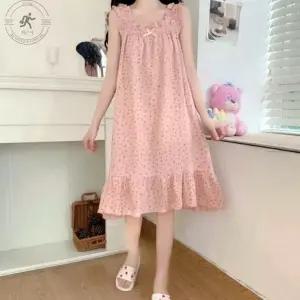 원피스파자마 이쁜 여성용 공주 잠옷 편안한 잠자리 수면복