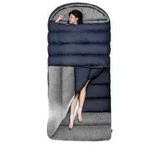 차박 와이드침낭 빅사이즈 텐트 이불 캠핑 이불겸용 보온 야외 그레이 겨울용