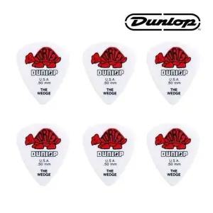 [하프클럽/]0.50mm 레드 웨지형 기타 피크 6개 세트 현악기용 부품 악세사리