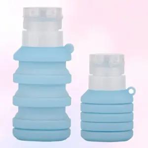 위생적 실리콘 접이식 소분 화장품통 (WFKBF70)