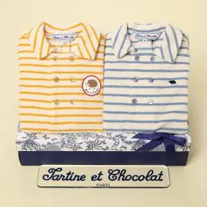 [롯데백화점]타티네쇼콜라 (쌍둥이백일돌선물세트)몬트테리롬퍼(옐로우+블루)TTPMQA093Y