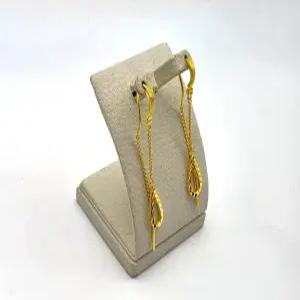 24K 순금 1돈 두줄 물방울 귀걸이