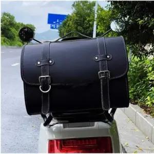 빈티지 탑박스 리어백 스쿠터 클래식 가죽 오토바이