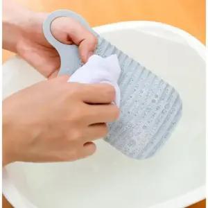 애벌 빨래판 미니 휴대용 캠핑 한손 손빨래 양말 MM50 (WFKB5UV)