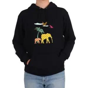 기모후드티 아프리카 코끼리 초원 학그림 전색상 사이즈 (WFKBA4M)