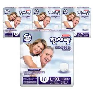 참사랑 남여공용 실속형 성인용 팬티기저귀 대형10Px4팩