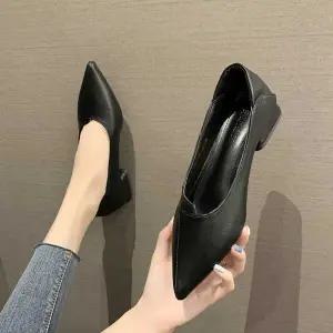 [하프클럽/]여성구두플렛슈즈 여자 구두 신발 코디 단화 오피스룩 플랫 직