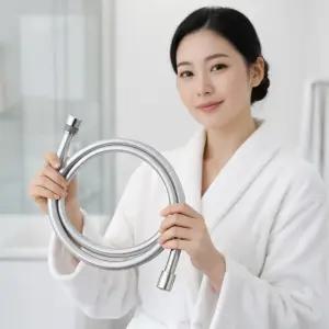 꼬임 물때 방지 샤워호스 교체 욕실 샤워기호스 2m 내열PVC