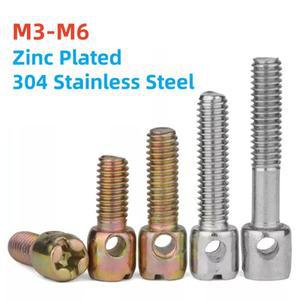 M3 M4 M5 M6 구멍 머리 강스틸 눈 나사 304 스테인레스 스틸 아연 도금 리드 밀봉 전기 미터 상자 크로스