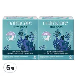 나트라케어 울트라 데일리 학생 직장인 패드 윙 생리대 날개형 대형 10개입 6개