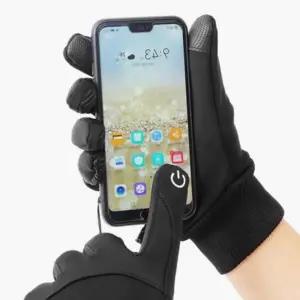 ( )남성 겨울 스마트폰 장갑 블랙 방한 터치 보온 플리스 패션잡화장갑