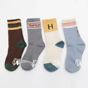 남아 여아 스포츠 양말 4족 아동용 초등생 긴목양말