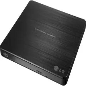 LG전자 GP60NB50 USB 3.0 호환 슈퍼 멀티 울트라 슬림 휴대용 DVD+ /-RW 외장 드라이브 PC Windows Linux