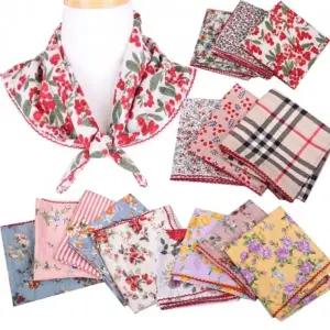 (피코트면손수건 랜덤(무작위))은창국산 피코트 면 손수건 스카프 21종 머플러 목도리 마후라 가을 겨울 실