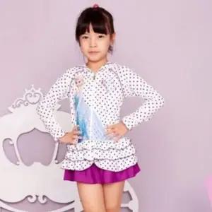 겨울왕국 여아 수영복 키즈 래쉬가드 수모 5p 퍼플