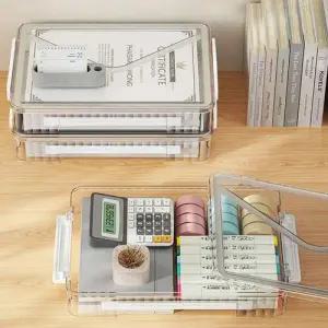 투명 서류정리함 데스크 파일정리 WCED4C1