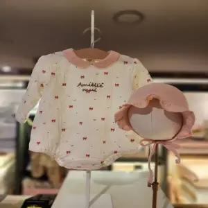 밍크뮤ch 아미엘뮤리본 SET바디슈트2종택일(출산신생아백일돌선물) (3617067601)