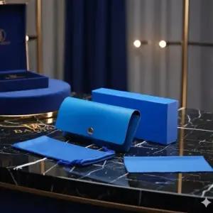 고품질 프린지 선글라스 케이스 세트(블루) 선글라스집  안경파우치 (WFKDZ8Y)