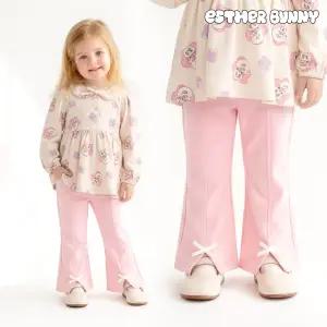 [에스더버니리틀] 큐티리본부츠컷팬츠