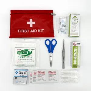 구급 파우치 10종 세트 휴대용 응급 처치 키트비상약통 상자 구급함 약상자 가방 캠핑용 함소모품 안전함