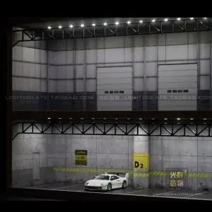 1:64 주차장 자동차모형 차고 모형 토미카 디오라마