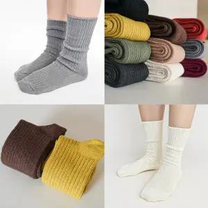채움양말 도톰골지 따뜻한 겨울 헤비웨이트 긴양말 5켤레 SET