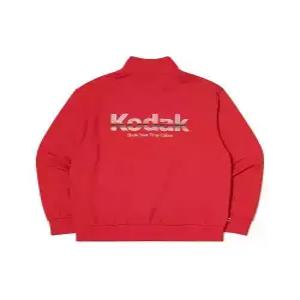 코닥 맨투맨 kodak 레인보우 반집업 맨투맨 RED