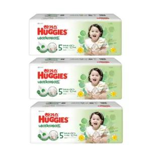 하기스 기저귀 네이처메이드 밴드 공용 5단계 34pX3팩 BNS