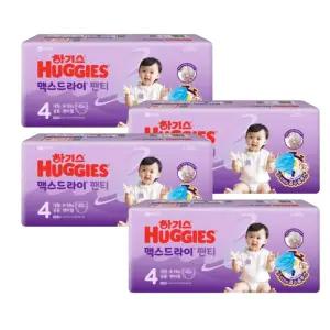 하기스 기저귀 맥스드라이 팬티형 공용 4단계 42pX4팩 BNS