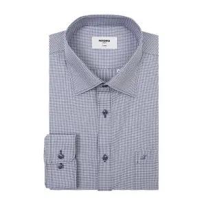 레노마셔츠 긴팔 미니 깅엄체크 일반핏 RNFSG0-031-BU