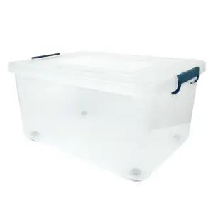 스페이스에디터 80리터 특대형 투명 리빙박스