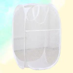 메쉬 빨래바구니 가벼운 접이식 빨래수납함 빨래분리 (WFKFFHL)