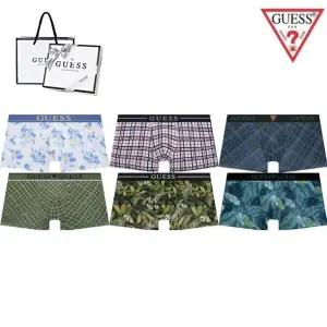 [롯데백화점]게스 [선물포장] 패턴 남성드로즈 6종 택1 DR312-190